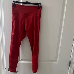 Women's Red Leggings